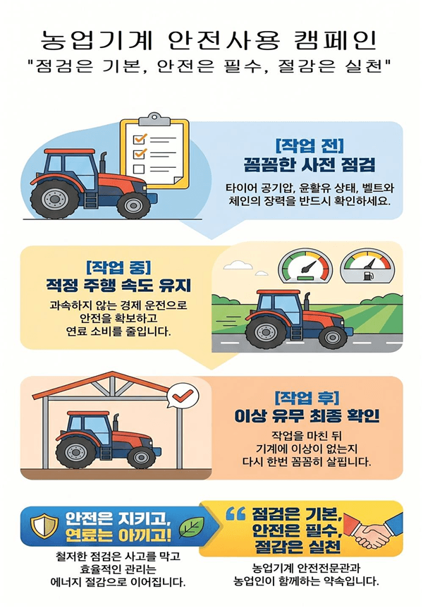 농업기계 안전사용 캠페인